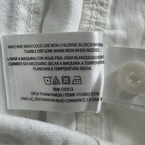 Orvis Womens Small White Shorts Casual Drawstring Pull On Summer Pants New - Picture 7 of 10